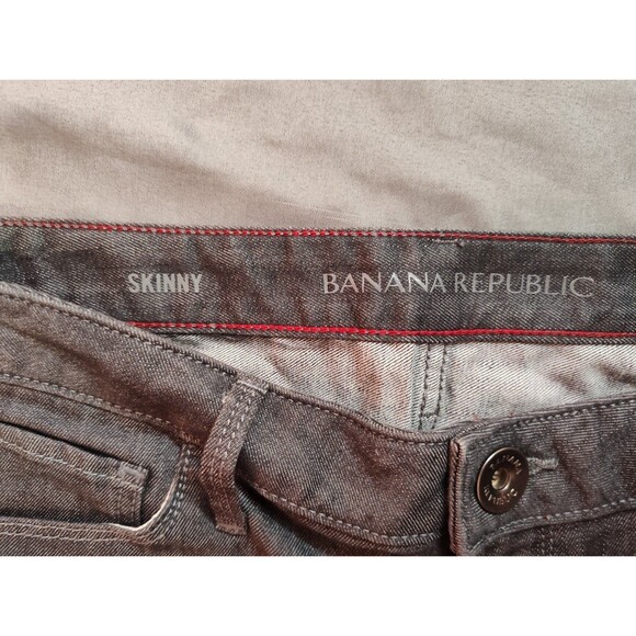 Women's Banana Republic Skinny Jeans Gray 25x31 - Picture 4 of 5